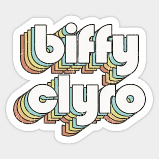 Biffy Clyro / Rainbow Vintage Sticker